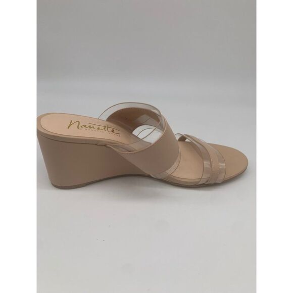 Nanette Lepore Isabel Open Toe Wedge Sandal Size 8 - Picture 2 of 9